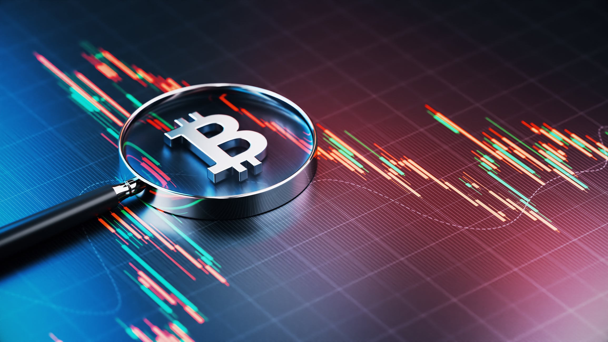 Three-dimensional Bitcoin crypto currency symbol